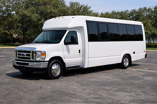 18-passenger minibus available for charter in Meridian, ID
