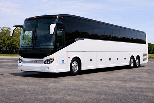 56-passenger charter bus available for charter in Meridian, ID